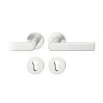 FSB 1244 – Poignée de porte en aluminium carré + Rose clé