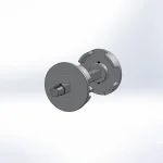 Embout Axe metalique réglable A133 Tige 25